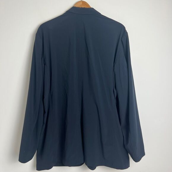 Eddie Bauer Mens Navy Blue Lightweight Travex 50 Voyager Travel Blazer Jacket 46 - Picture 4 of 7